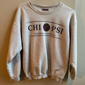 Light Gray UK Chi Psi Sweatshirt